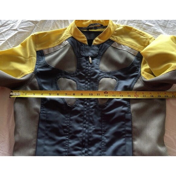 BMW Air Flow 2 Women's Size 8R Motorcycle Jacket Padding Armor Yellow RARE - Picture 5 of 16